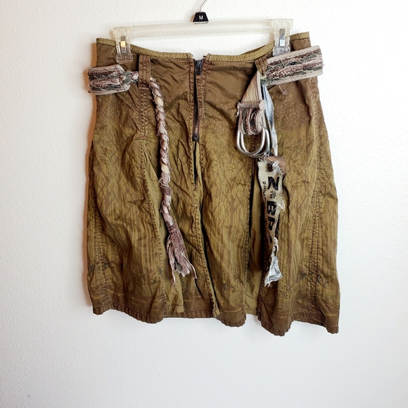 Z Brand green grunge skirt Size M - Picture 6 of 7